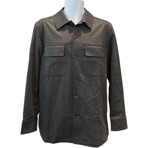 Hart Schaffner Marx‎ Wool Blend Shirt Jacket Overshirt Shacket Gray Men’s Size M